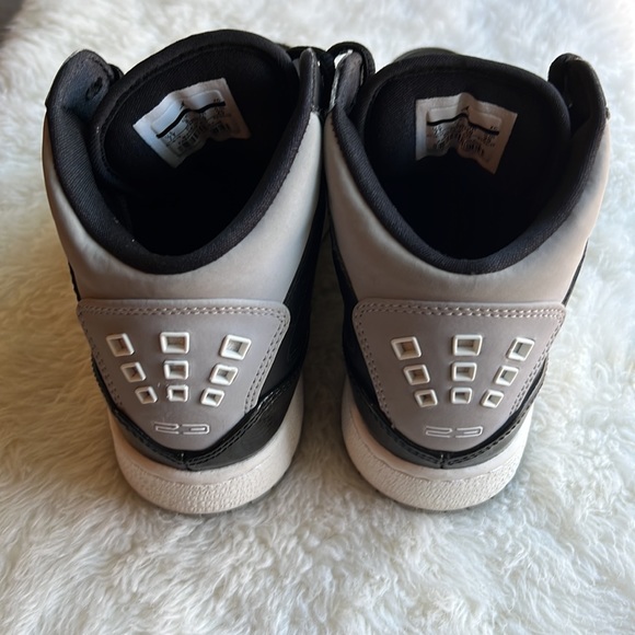 Nike Air Jordan Flight 1 Black Gray White Sz7Y - Picture 4 of 6